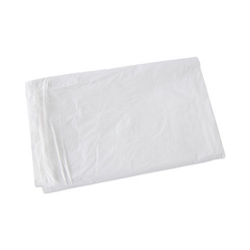 Linear Low Density Industrial Can Liners, 30 Gal, 0.9 Mil, 30" X 36", White, Flat Pack, 100/carton