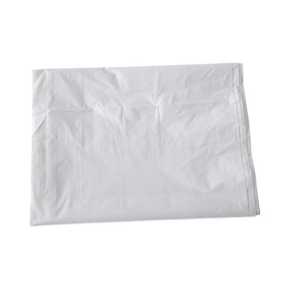 Linear Low Density Industrial Can Liners, 60 Gal, 0.9 Mil, 38" X 58", White, Flat Pack, 100/carton