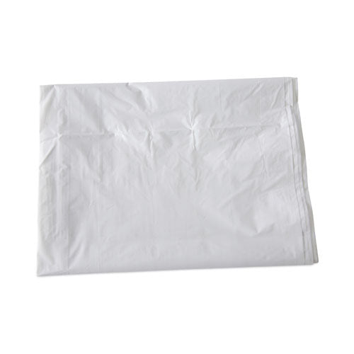 Linear Low Density Industrial Can Liners, 60 Gal, 0.9 Mil, 38" X 58", White, Flat Pack, 100/carton