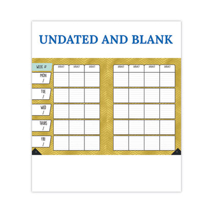 Teachers Planner, Weekly/monthly, 7 Classes, Chevron Artwork, Multicolor Cover, 11 X 8.5 Sheets, 12-month (july To June)