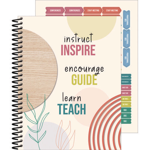 Teacher Planners, Weekly/monthly, 7 Classes, True To You Artwork, Multicolor Cover, 11 X 8.5 Sheets, 12-month (july To June)