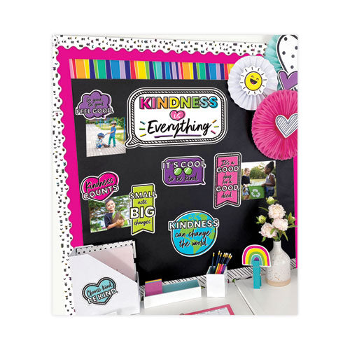 Rolled Borders, Straight Border, Back To School: Rainbow, 2.25" X 65 Ft, Multicolor