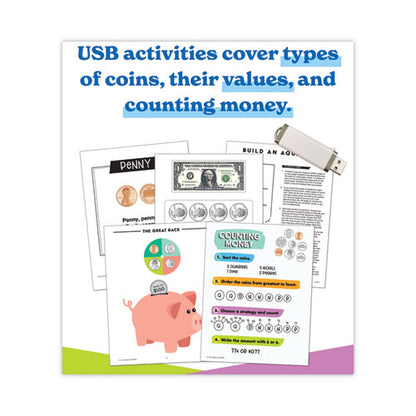 In A Flash Usb, Us Money, Grades 1 To 3, 229 Pages