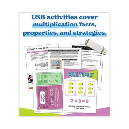 In A Flash Usb, Intro To Multiplication, Grades 2 To 4, 236 Pages