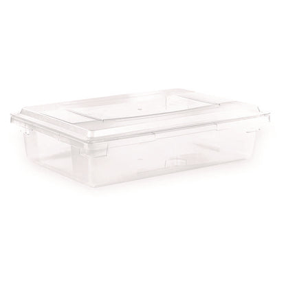 Storplus Polycarbonate Food Storage Container, 8.5 Gal, 18 X 26 X 6, Clear, Plastic