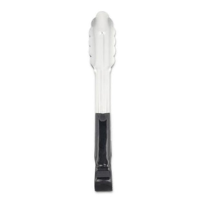 Dura-kool Tongs, Stainless Steel, 9.5", Silver/black