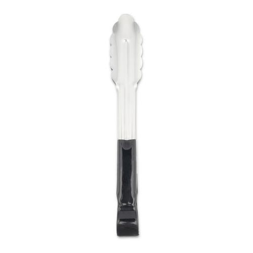 Dura-kool Tongs, Stainless Steel, 9.5", Silver/black