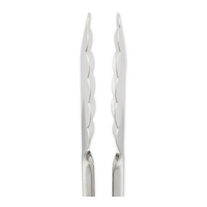 Dura-kool Tongs, Stainless Steel, 9.5", Silver/black