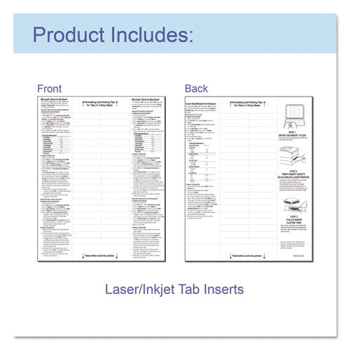 Sheet Protectors With Five Assorted Index Tabs, Heavy-duty, Side: 3-hole Punched, Top Load 8.5 X 11 Insert, Clear, 5/set