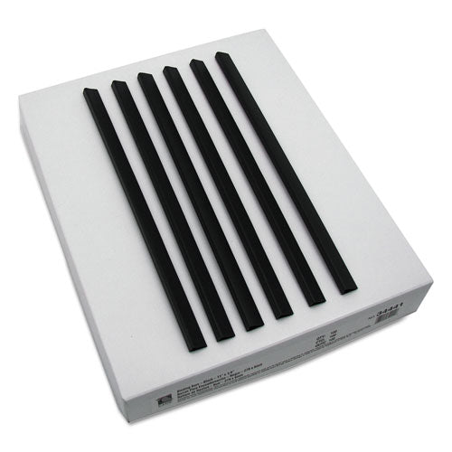 Slide 'n Grip Binding Bars, 40-sheet Capacity, 11" X 0.25", Black, 100/box