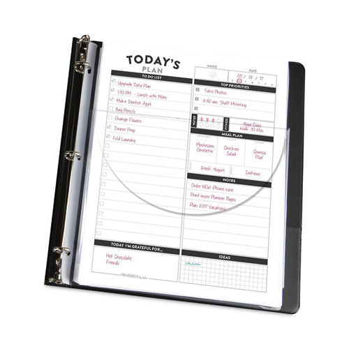 Super Capacity Sheet Protectors With Tuck-in Flap, Super Heavy-duty, Side: 3-hole Punched, 8.5 X 11 Insert, Clear, 10/pack