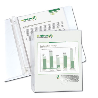 Polypropylene Sheet Protectors, Medium-duty, Side: 3-hole Punched, Top Load 8.5 X 11 Insert, Reduced Glare Clear, 100/box