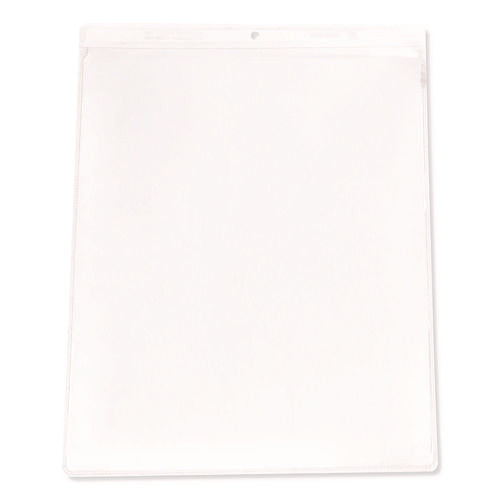 Clear Vinyl Shop Ticket Holders, Super Heavy-duty, Top Load 9 X 12 Insert, Clear Front, 50/box