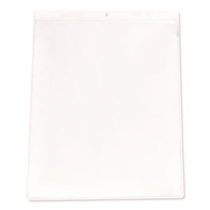 Clear Vinyl Shop Ticket Holders, Super Heavy-duty, Top Load 9 X 12 Insert, Clear Front, 50/box