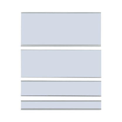 Clear Magnetic Label Holders, Side Load, 6 X 0.5, 10/pack