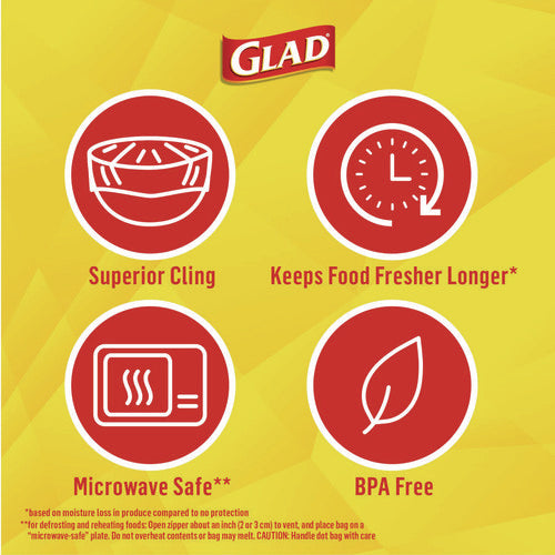 Cling'n Seal Plastic Food Wrap, 200 Sq Ft, 12 Rolls/carton