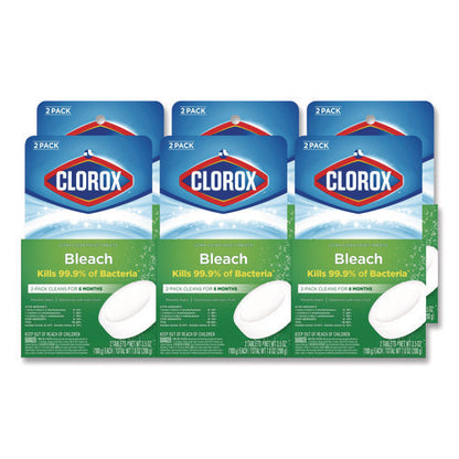 Ultra Clean Toilet Tablets Bleach, 3.5 Oz Tablet, 2/pack, 6 Packs/carton