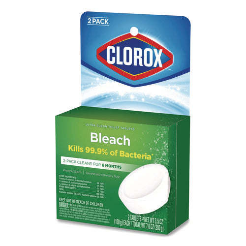 Ultra Clean Toilet Tablets Bleach, 3.5 Oz Tablet, 2/pack