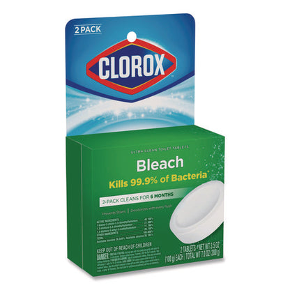 Ultra Clean Toilet Tablets Bleach, 3.5 Oz Tablet, 2/pack