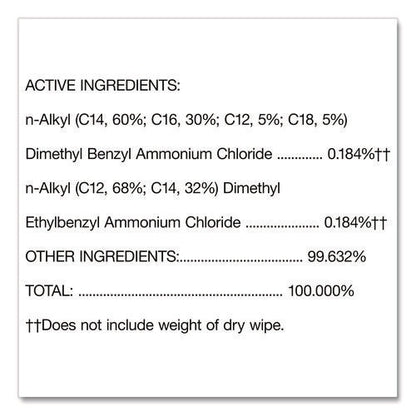 Disinfecting Wipes, Cleaning Wipes, 1-ply, 7 X 8, Fresh Scent/citrus Blend, 35/canister, 3/pack, 5 Packs/carton