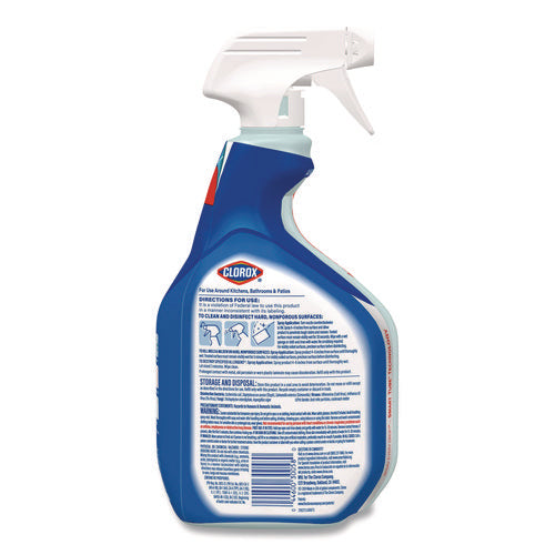 Clean-up Multi-surface Cleaner With Bleach, 32 Oz Spray Bottle, Rain Clean Scent, 9/carton