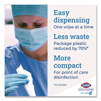 Bleach Germicidal Wipes, 1-ply, 12 X 12, Unscented, White, 110/bucket, 2 Buckets/carton