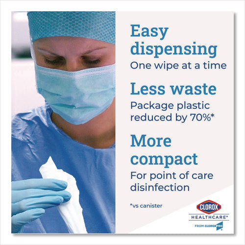 Bleach Germicidal Wipes, 1-ply, 12 X 12, Unscented, White, 110/bucket