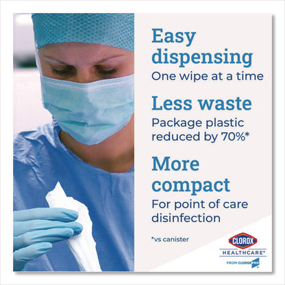 Bleach Germicidal Wipes, 1-ply, 12 X 12, Unscented, White, 110/bucket