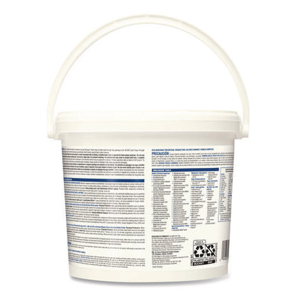 Bleach Germicidal Wipes, 1-ply, 12 X 12, Unscented, White, 110/bucket
