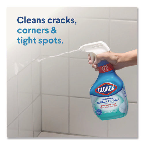 Bathroom Foamer With Bleach, Ocean Mist, 30 Oz Spray Bottle, 9/carton