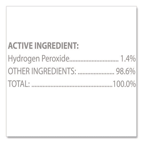 Hydrogen Peroxide Cleaner Disinfectant Wipes, 5.75 X 6.75, Unscented, White, 155/canister, 6 Canisters/carton