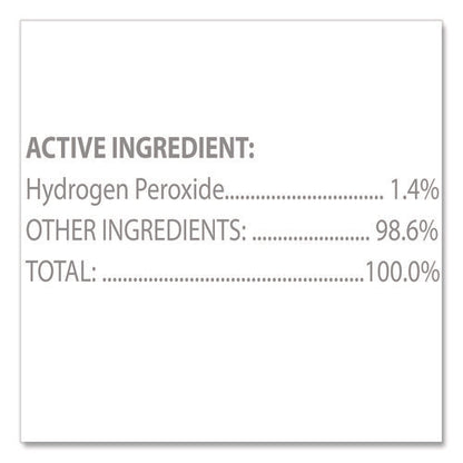 Hydrogen Peroxide Cleaner Disinfectant Wipes, 5.75 X 6.75, Unscented, White, 155/canister, 6 Canisters/carton