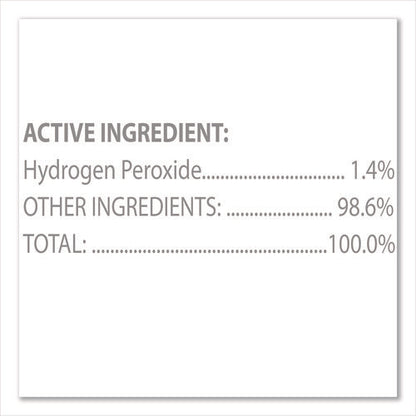 Hydrogen Peroxide Cleaner Disinfectant Wipes, 12 X 11, Unscented, White, 185/bucket, 2 Buckets/carton