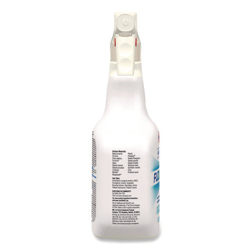 Fuzion Cleaner Disinfectant, Unscented, 32 Oz Spray Bottle, 9/carton