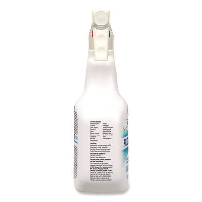 Fuzion Cleaner Disinfectant, Unscented, 32 Oz Spray Bottle, 9/carton
