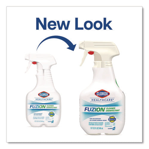 Fuzion Cleaner Disinfectant, Unscented, 32 Oz Spray Bottle, 9/carton