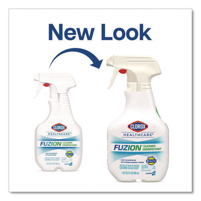 Fuzion Cleaner Disinfectant, Unscented, 32 Oz Spray Bottle, 9/carton