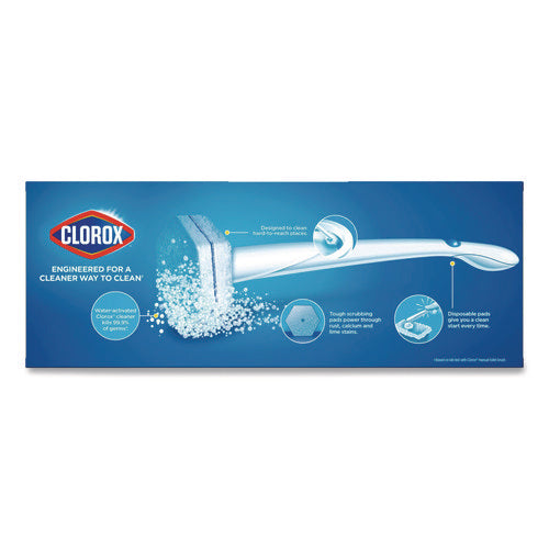 Disinfecting Toiletwand Refill Heads, Toilet Cleaning Scrubbing Pads, Blue/white, 10/pack, 6 Packs/carton