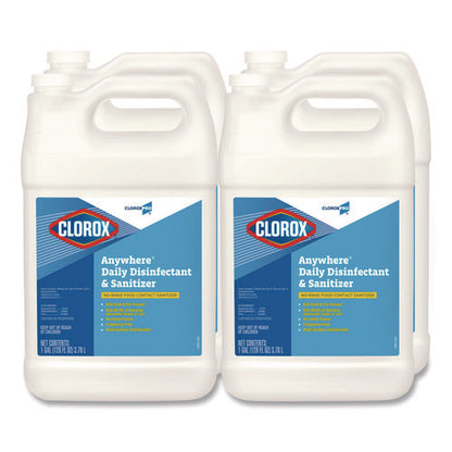 Anywhere Daily Disinfectant And Sanitizer, 128 Oz Bottle, 4/carton