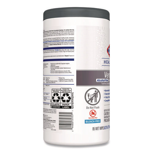 Versasure Cleaner Disinfectant Wipes, 1-ply, 6.75 X 8, Original Scent, White, 85 Towels/can