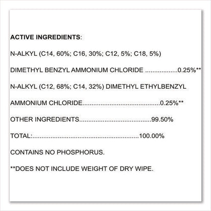 Versasure Cleaner Disinfectant Wipes, 1-ply, 6 X 5, Fragranced, White, 150/canister, 6 Canisters/carton