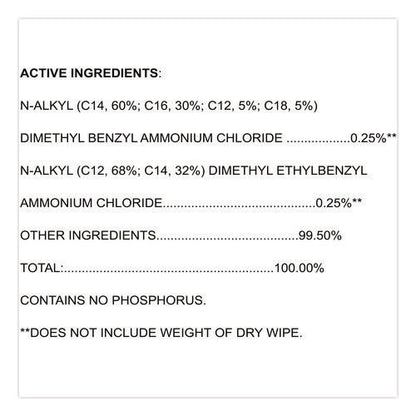 Versasure Cleaner Disinfectant Wipes, Refill, 1-ply, 12 X 10, Fragranced, White, 110/pouch