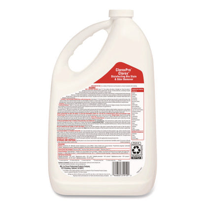 Disinfecting Bio Stain And Odor Remover, Fragranced, 128 Oz Refill Bottle