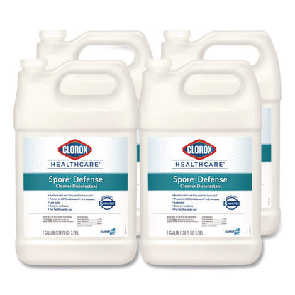 Spore Defense Cleaner Disinfectant, Closed System, 1 Gal Refill Bottle, 4/carton