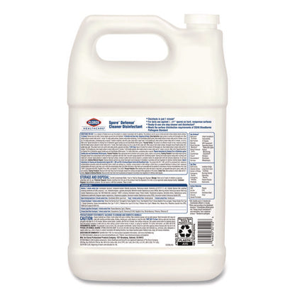 Spore Defense Cleaner Disinfectant, Closed System, 1 Gal Refill Bottle, 4/carton