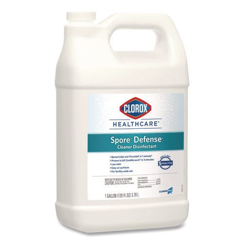 Spore Defense Cleaner Disinfectant, Closed System, 1 Gal Refill Bottle, 4/carton