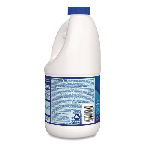 Concentrated Regular Disinfecting Bleach, 43 Oz Bottle, 6/carton