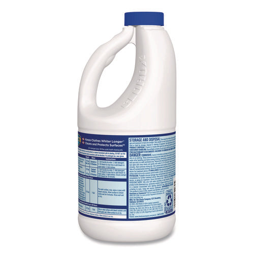 Concentrated Regular Disinfecting Bleach, 43 Oz Bottle, 6/carton