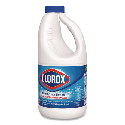 Concentrated Regular Disinfecting Bleach, 43 Oz Bottle, 6/carton