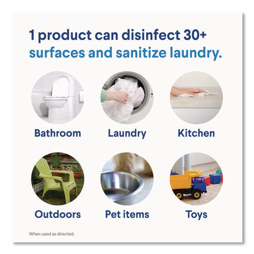 Concentrated Regular Disinfecting Bleach, 43 Oz Bottle, 6/carton
